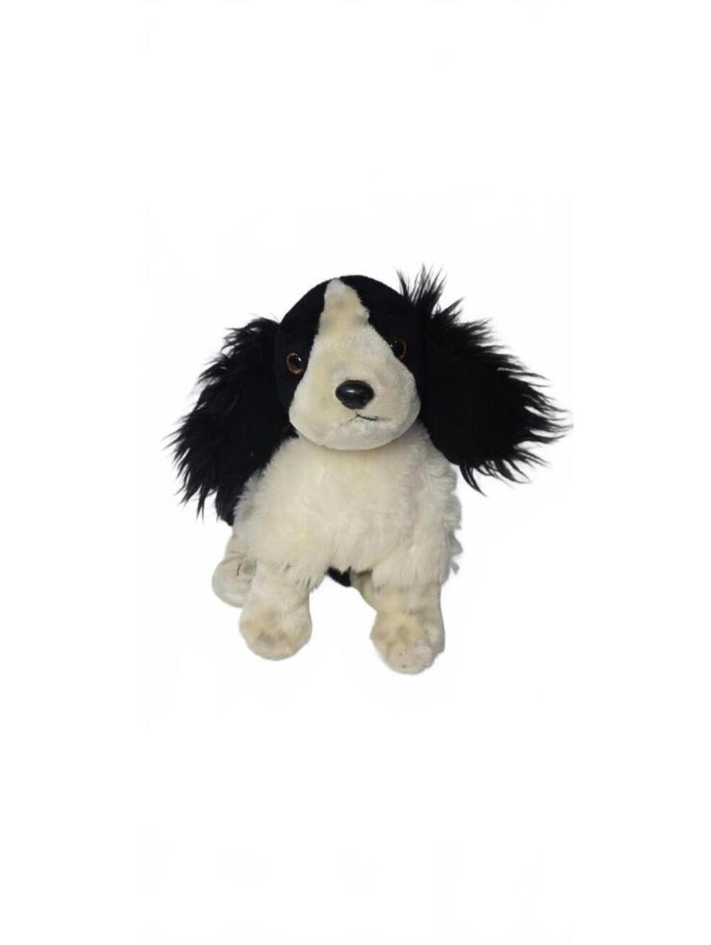 Vintage 2002 Ty Beanie Baby Black and White Spaniel Dog Plush